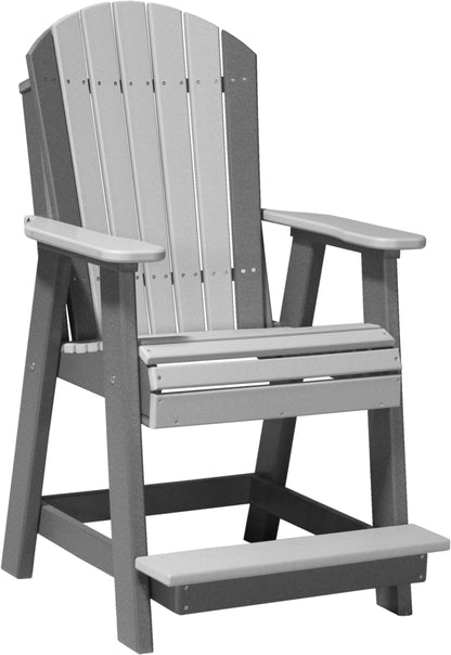 Adirondack Balcony Chair Dove Gray & Slate