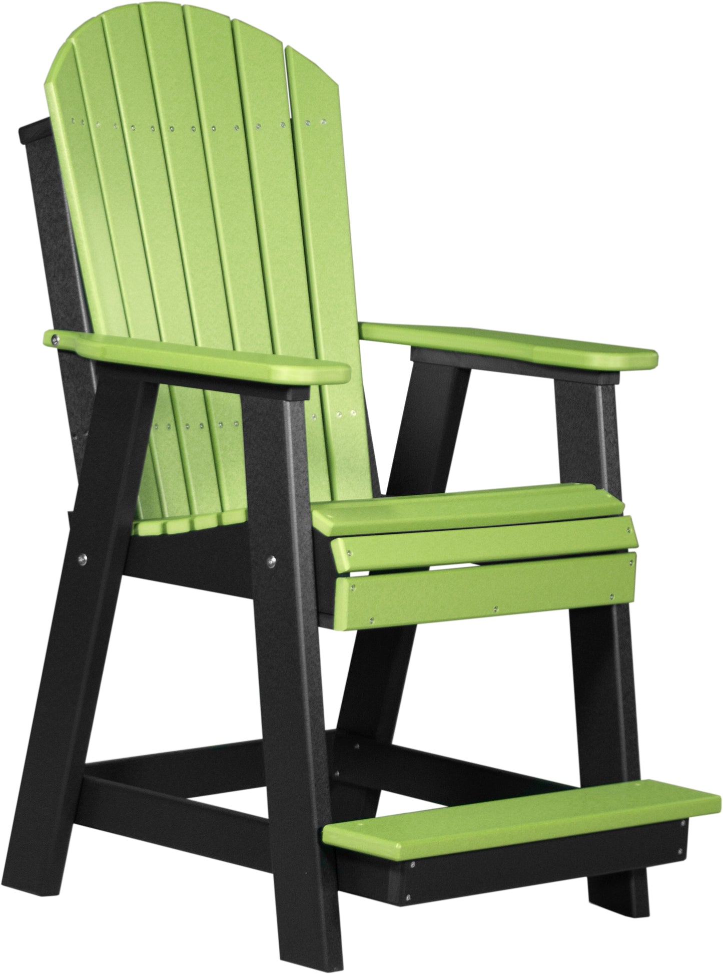 Adirondack Balcony Chair Lime Green & Black