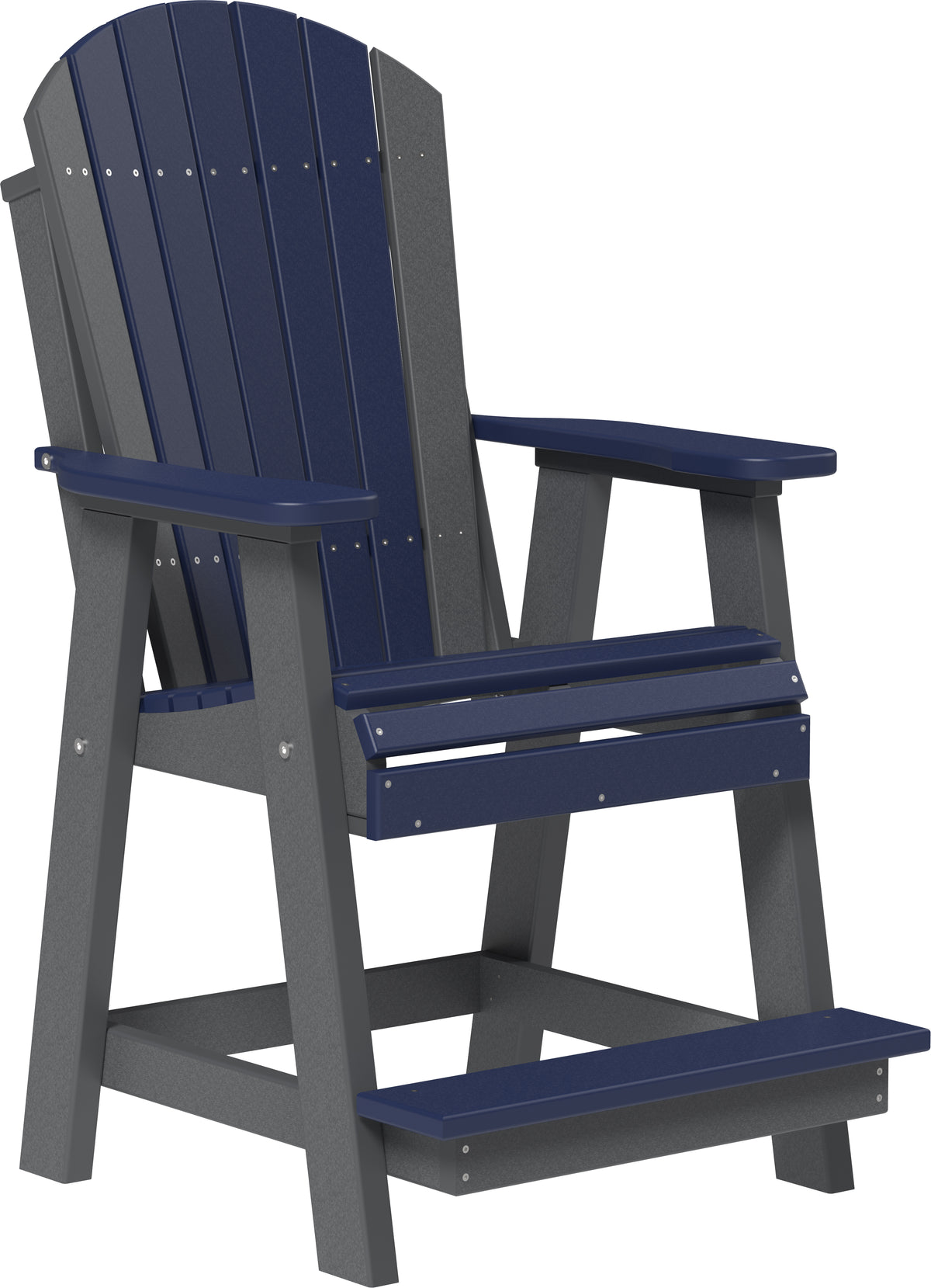 Adirondack Balcony Chair Patriot Blue & Slate