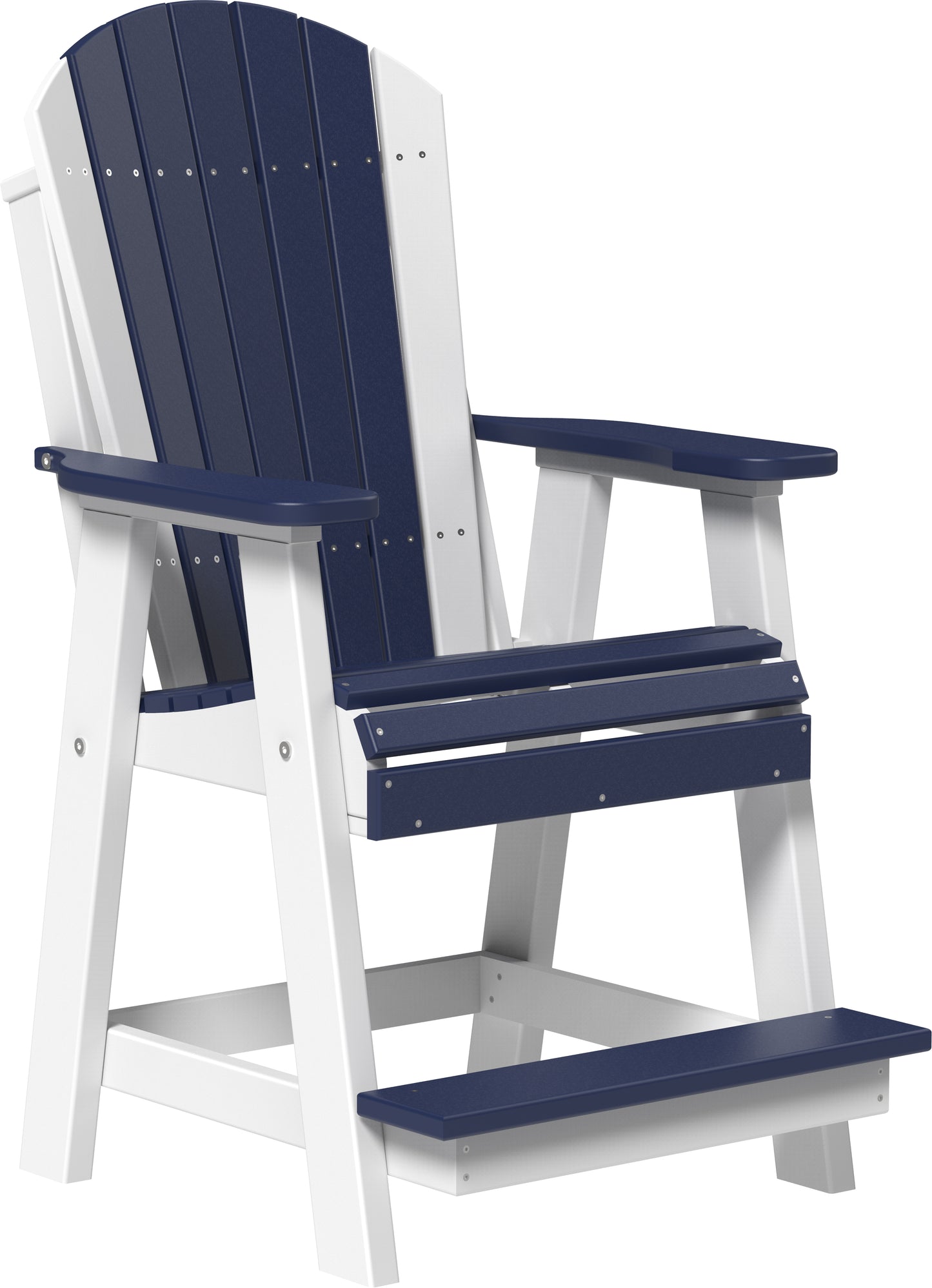 Adirondack Balcony Chair Patriot Blue & White