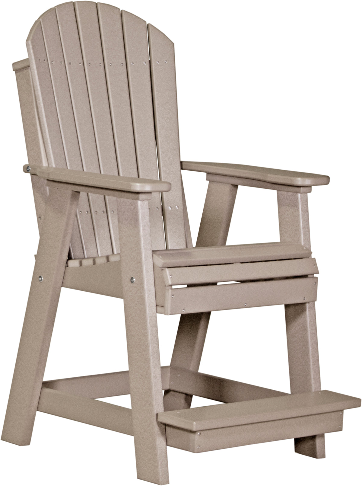 Adirondack Balcony Chair Weatherwood