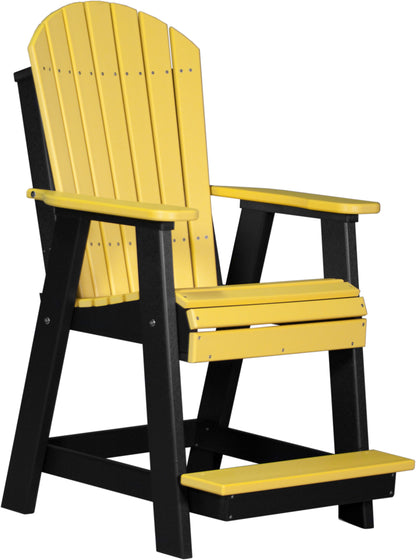 Adirondack Balcony Chair Yellow & Black