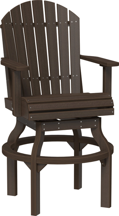 Adirondack Swivel Chair Brazilian Walnut / Bar Height