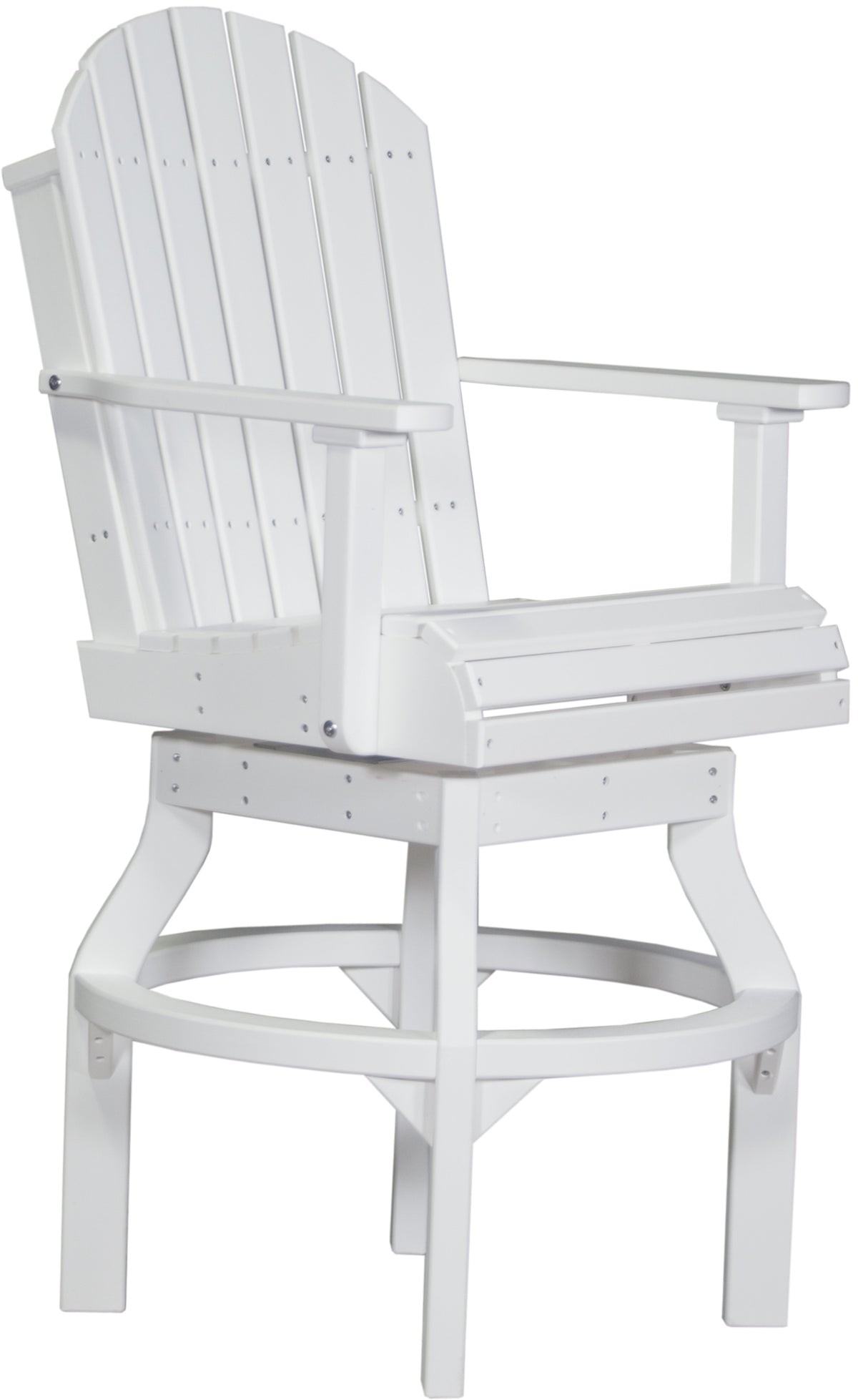 Adirondack Swivel Chair White / Bar Height