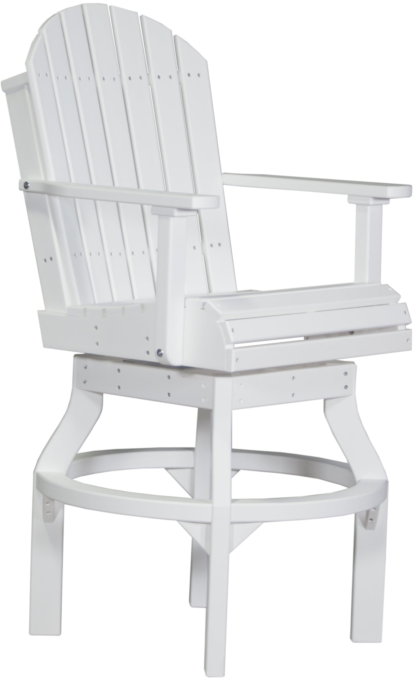 Adirondack Swivel Chair White / Bar Height