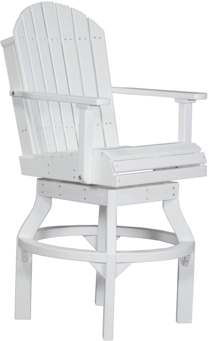 Adirondack Swivel Chair White / Bar Height