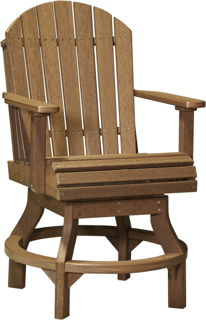Adirondack Swivel Chair Antique Mahogany / Counter Height
