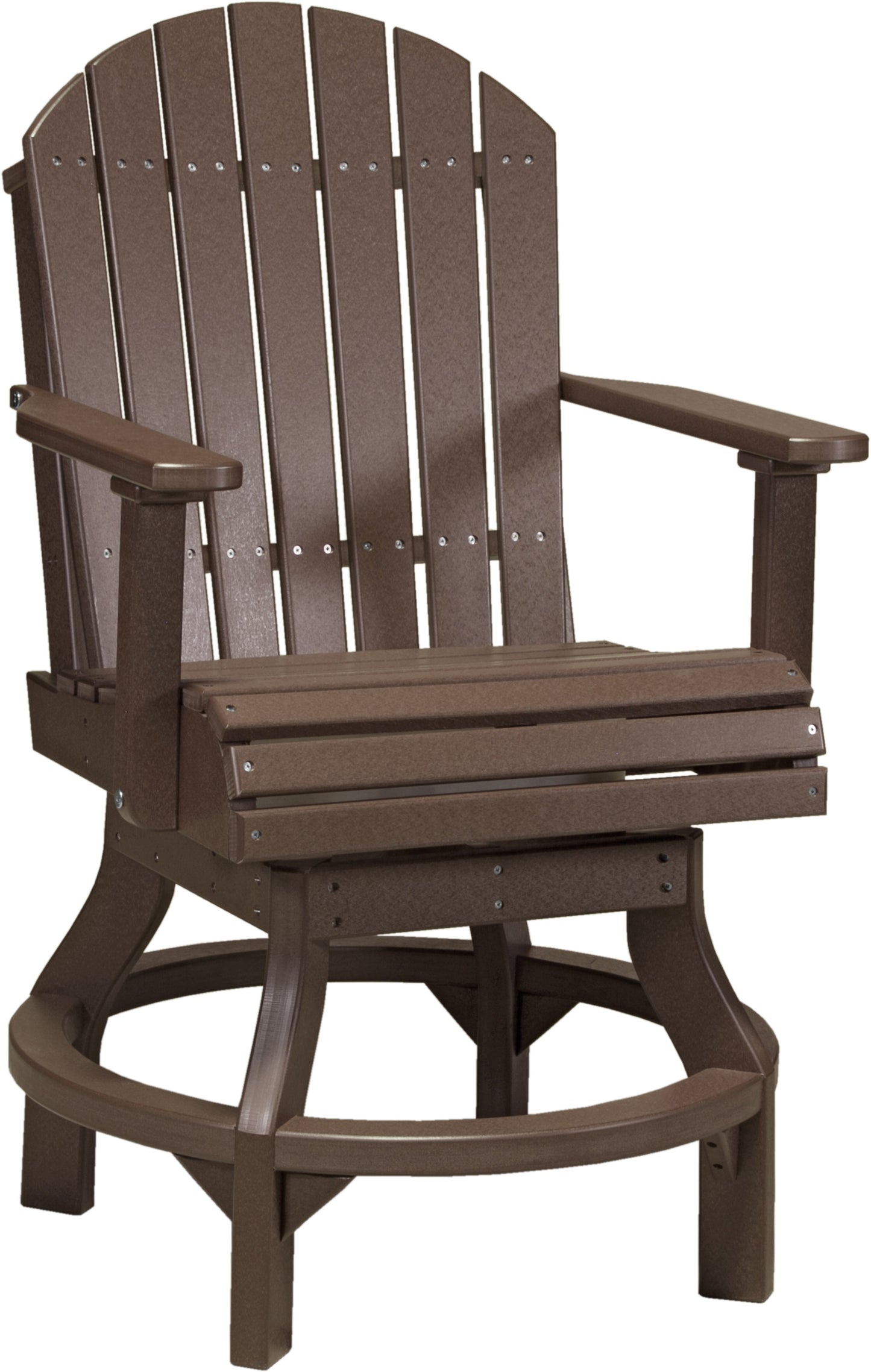 Adirondack Swivel Chair Chestnut Brown / Counter Height