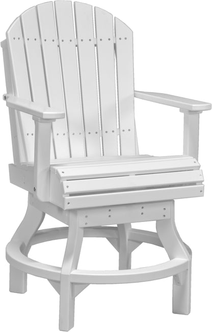 Adirondack Swivel Chair White / Counter Height