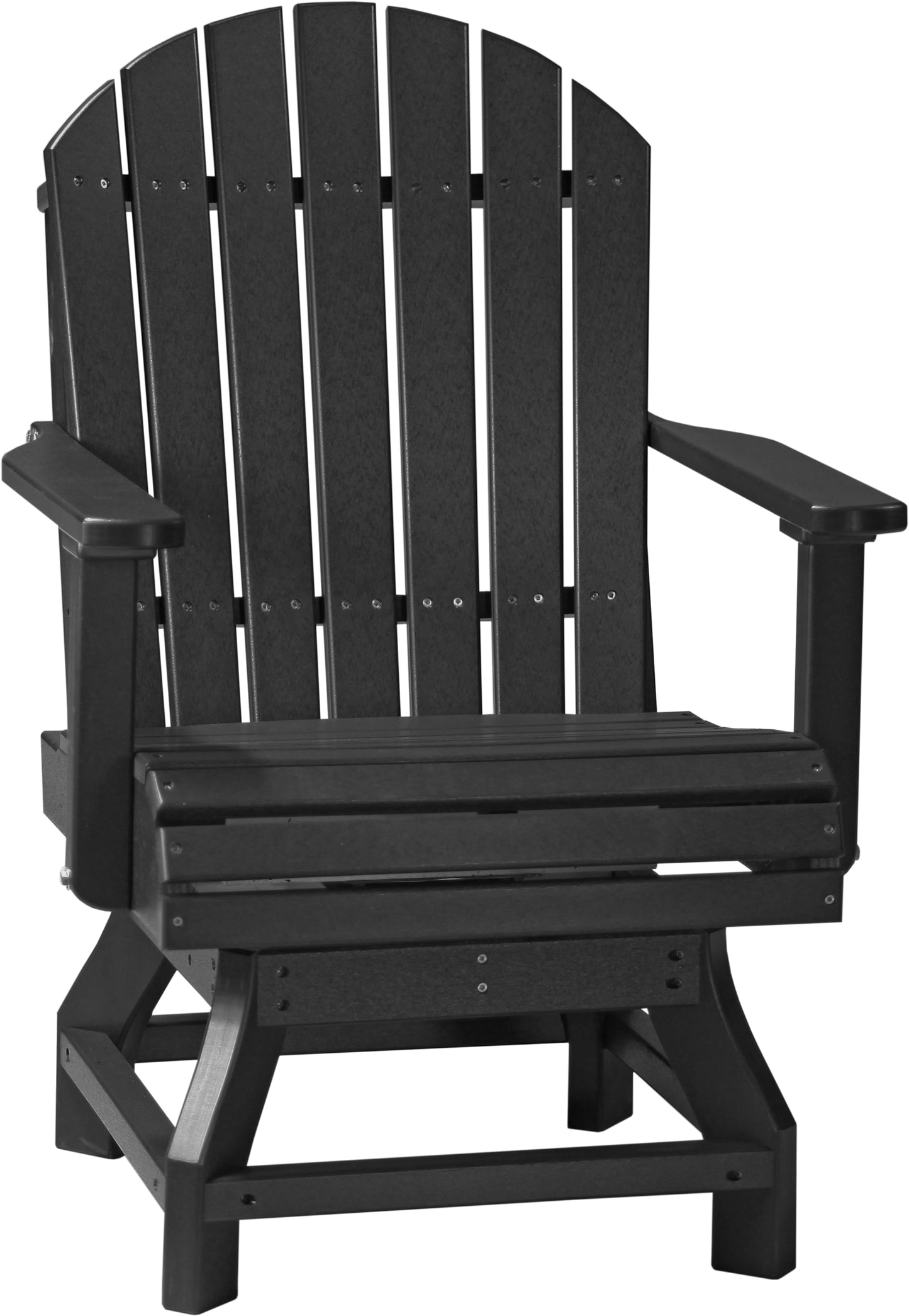 Adirondack Swivel Chair Black / Dining Height