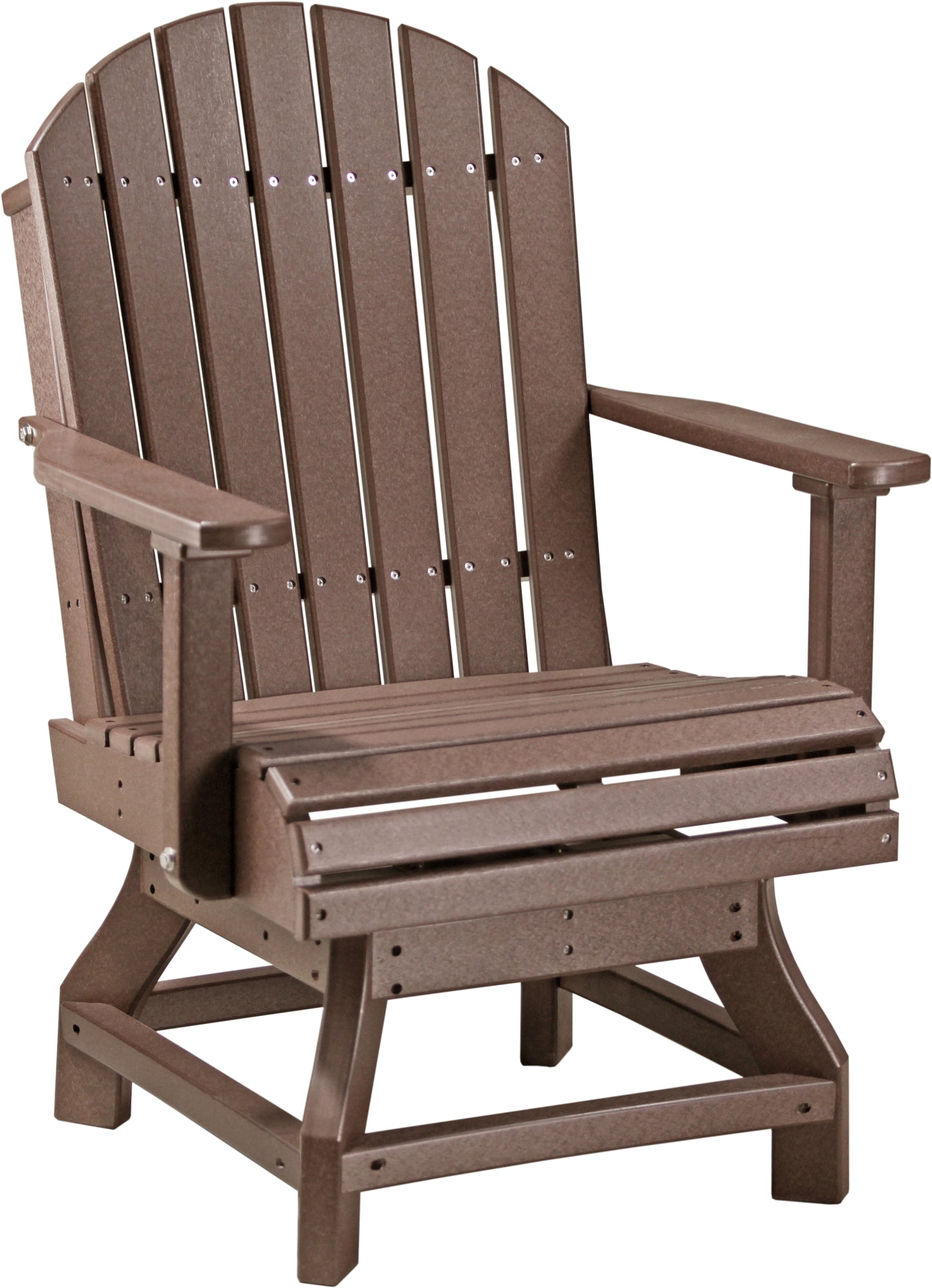 Adirondack Swivel Chair Chestnut Brown / Dining Height