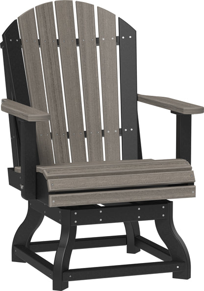 Adirondack Swivel Chair Coastal Gray & Black / Dining Height