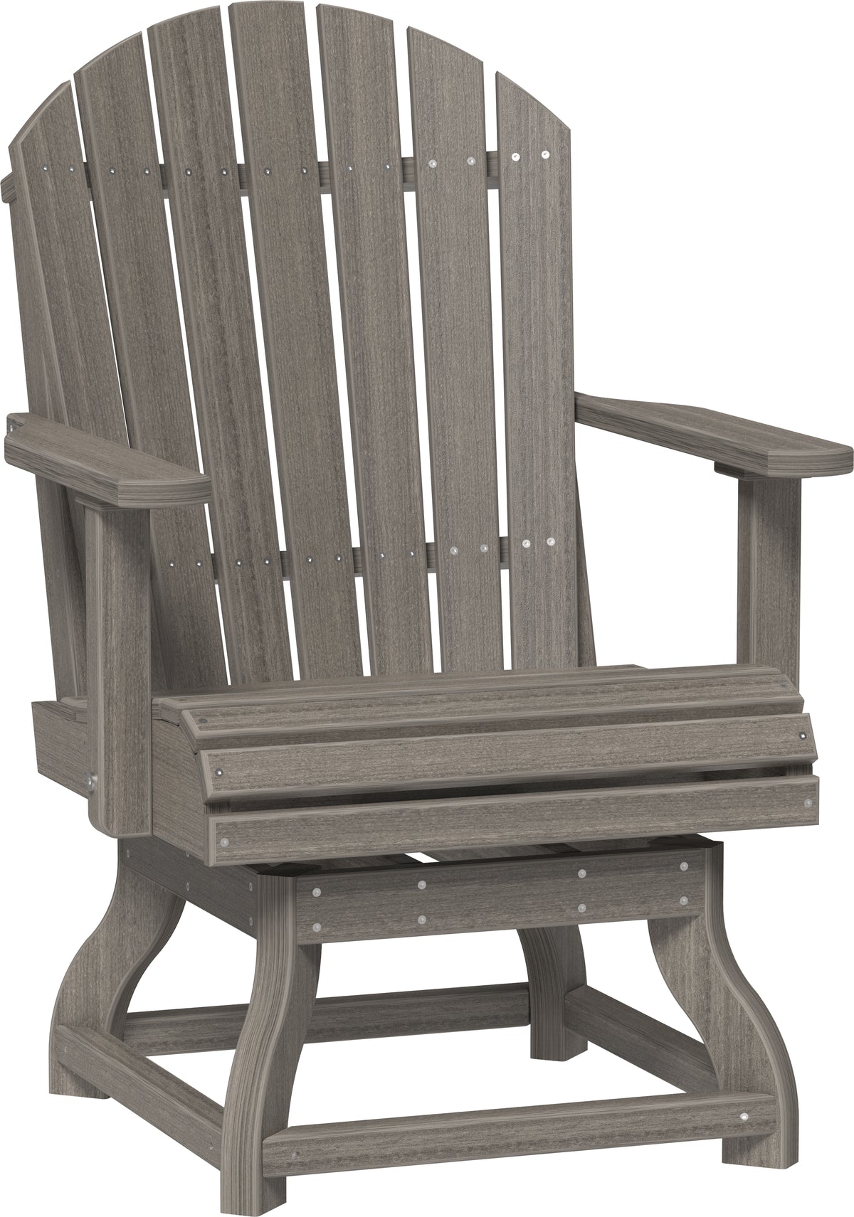 Adirondack Swivel Chair Coastal Gray / Dining Height