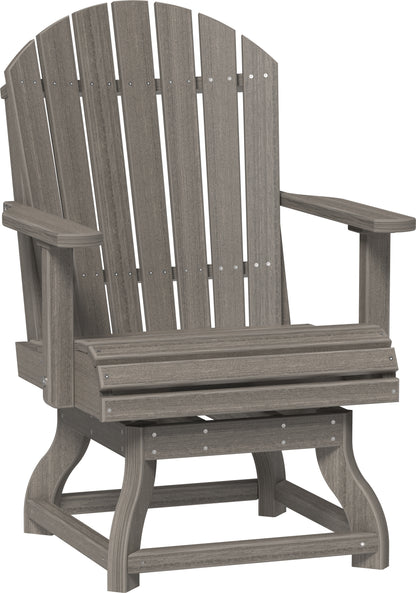 Adirondack Swivel Chair Coastal Gray / Dining Height