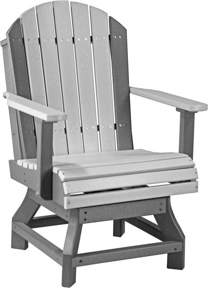 Adirondack Swivel Chair Dove Gray & Slate / Dining Height