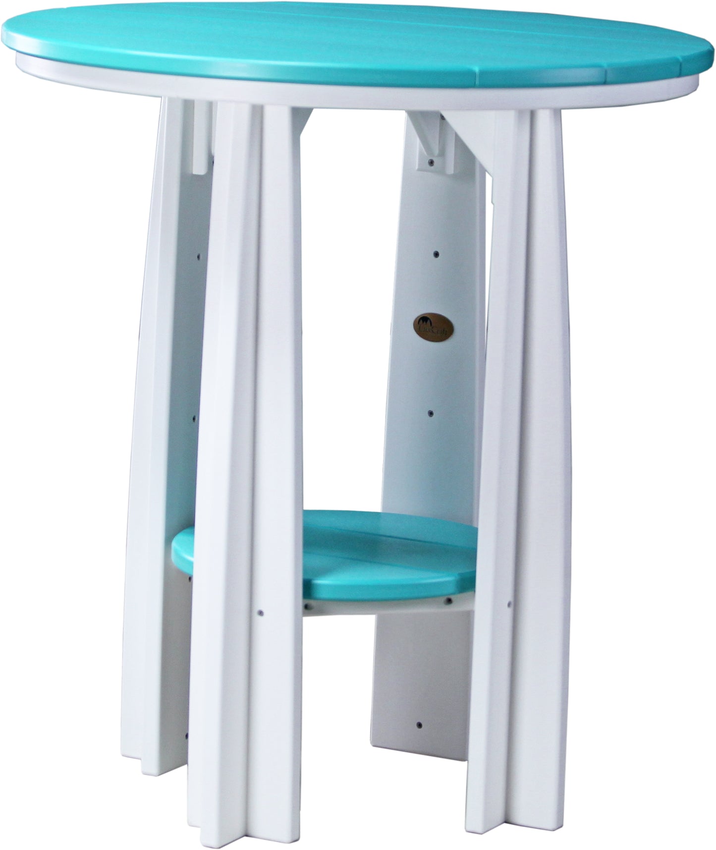 Balcony Table Aruba Blue & White