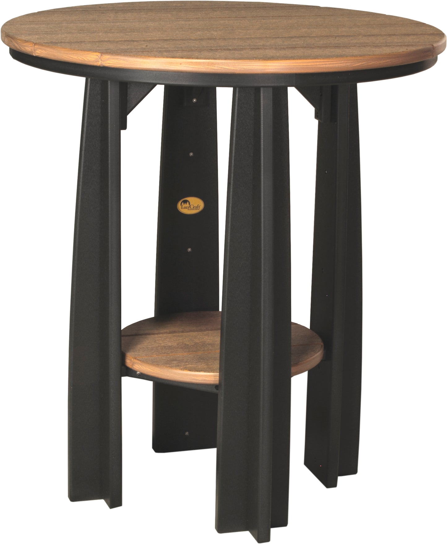 Balcony Table Antique Mahogany & Black