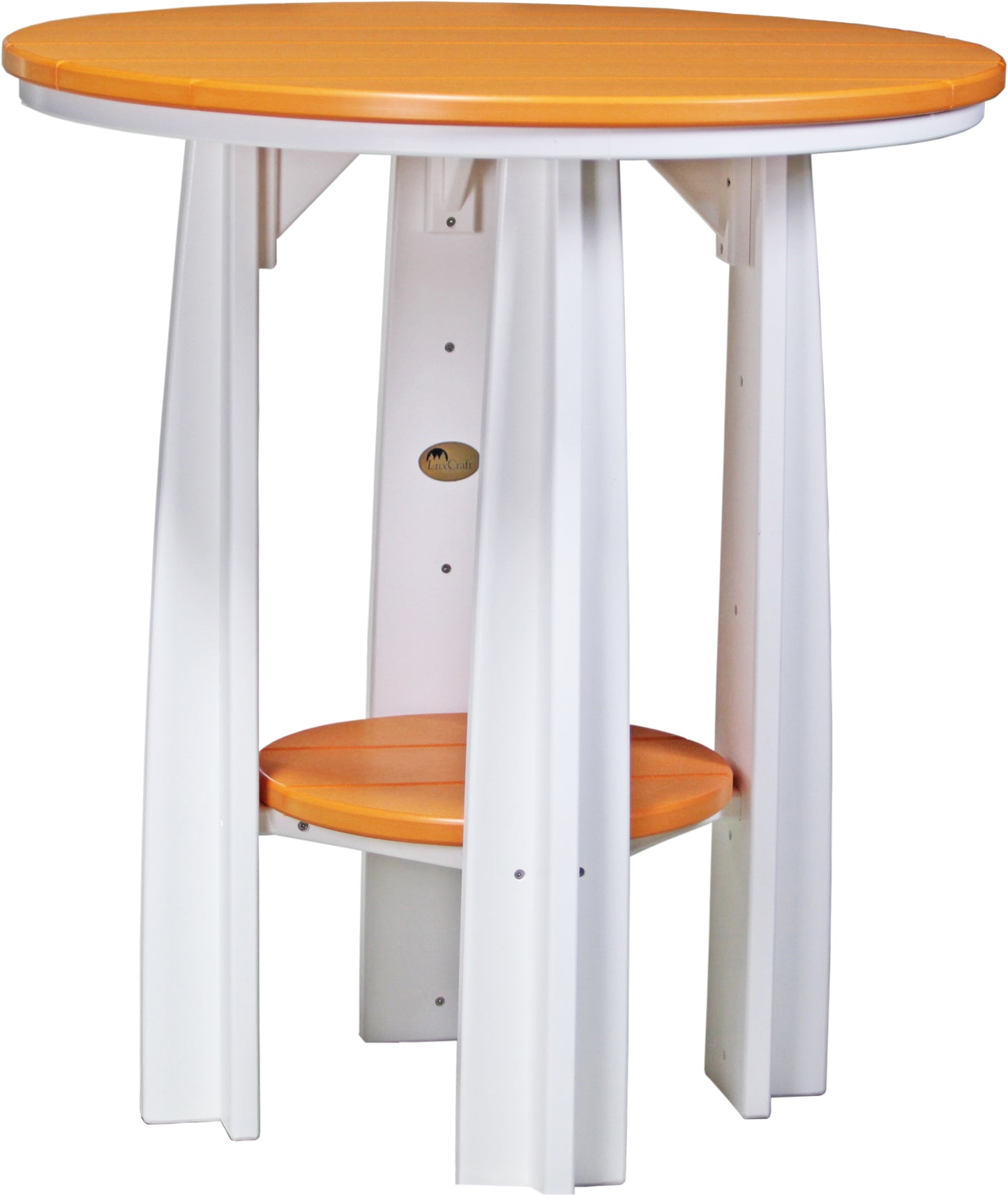 Balcony Table Tangerine & White