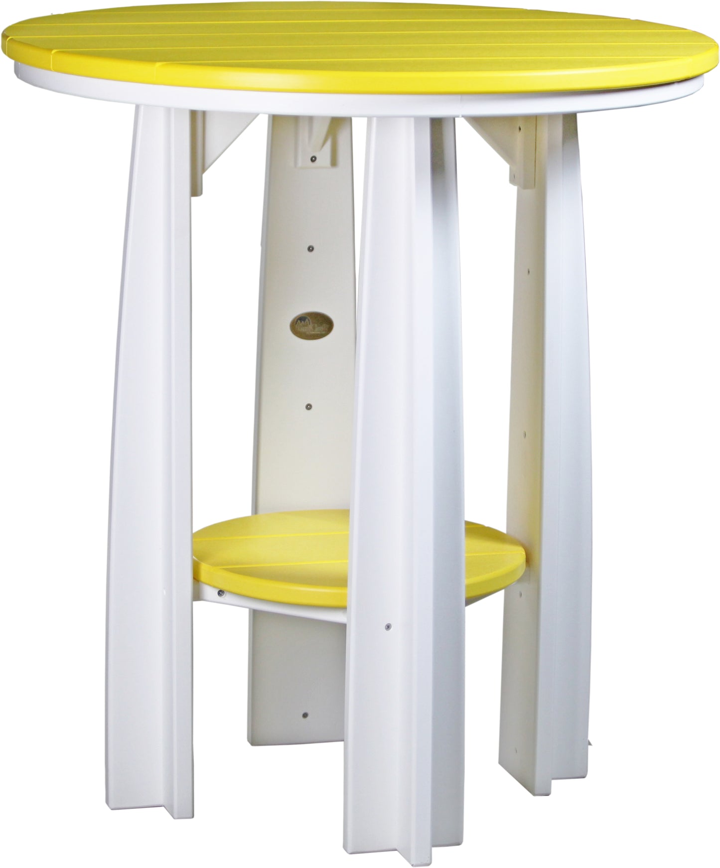 Balcony Table Yellow & White