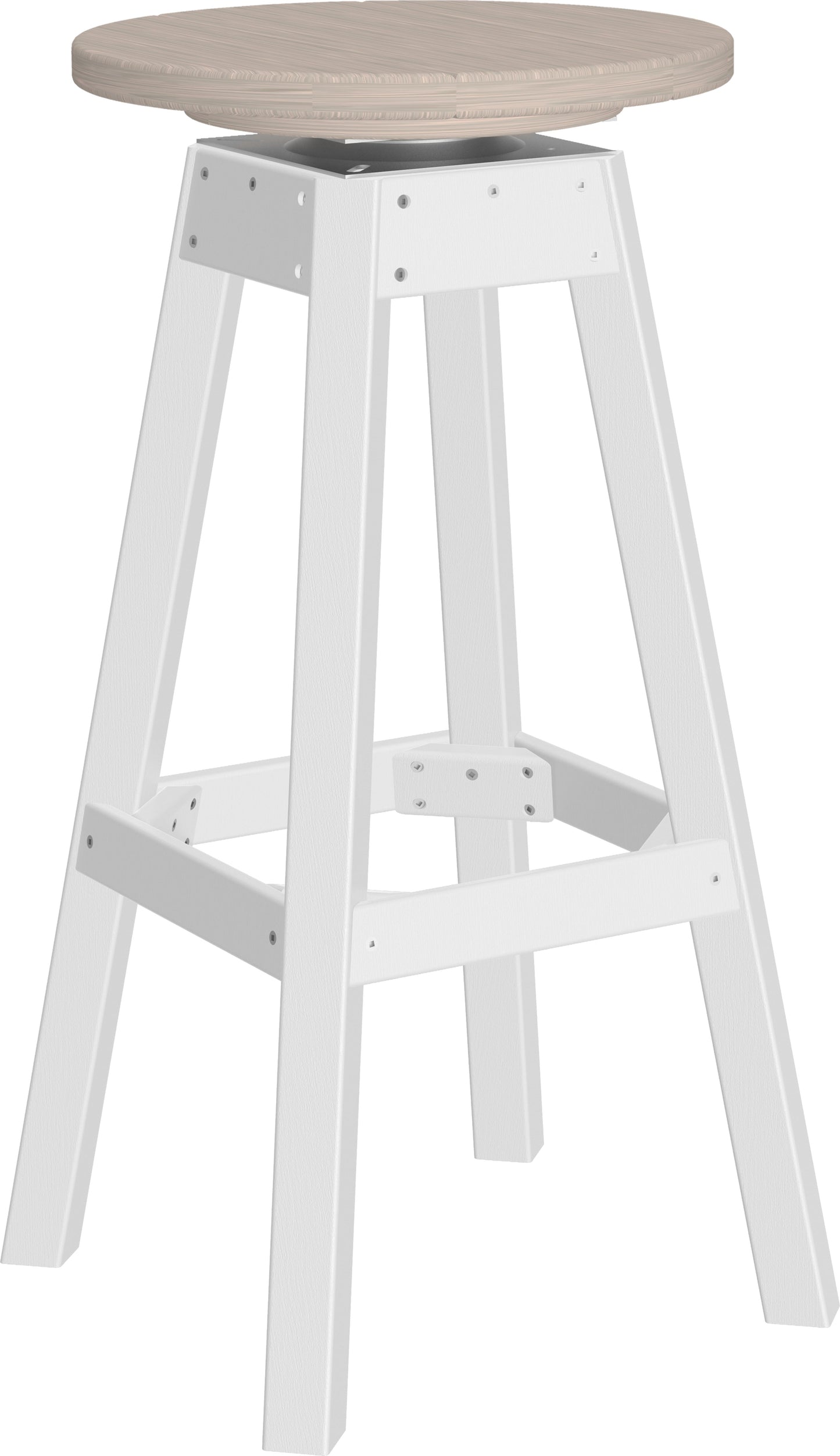 Bar Stool Birch & White