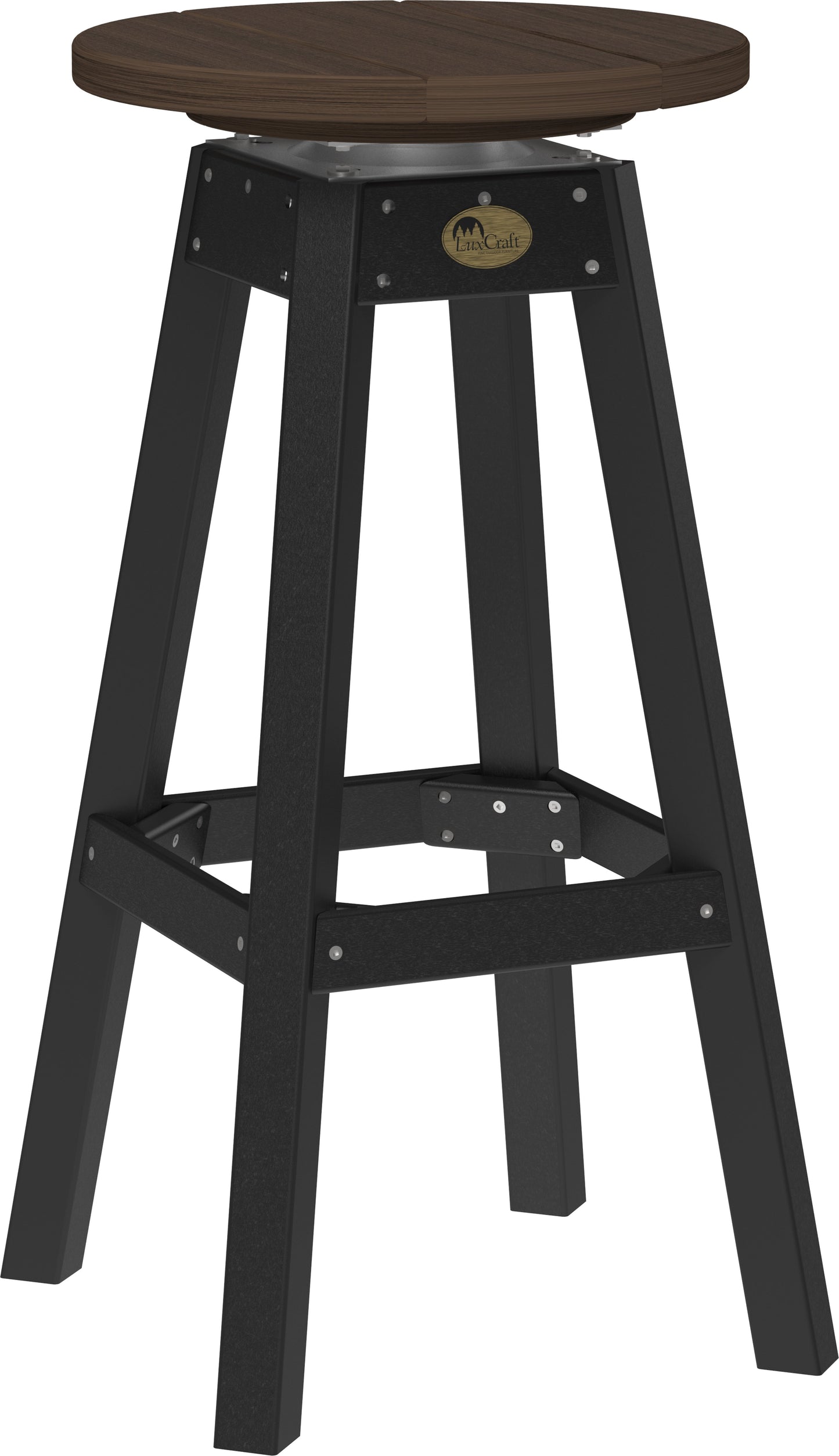 Bar Stool Brazilian Walnut & Black
