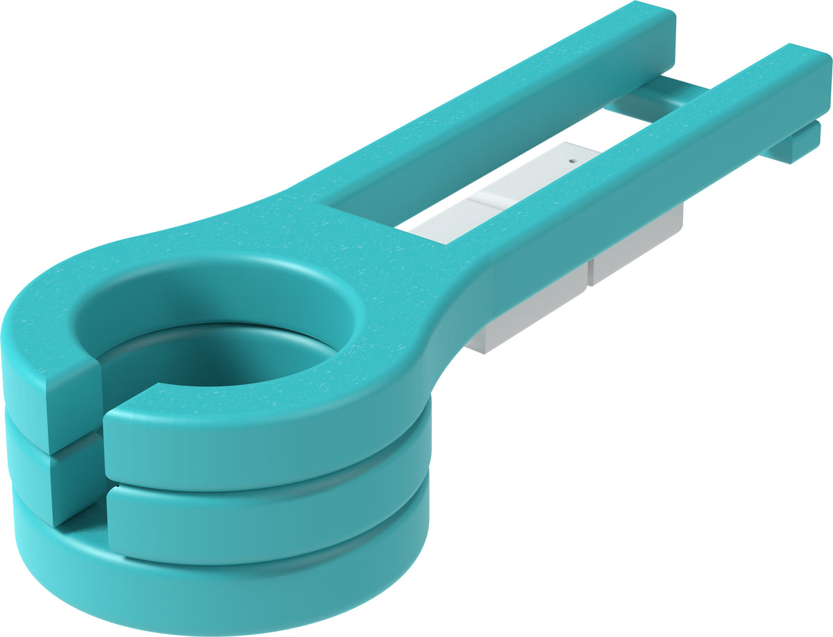 Slide-Out Cup Holder (Aruba Blue & White) Slide-Out