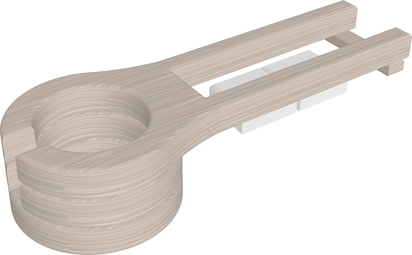 Slide-Out Cup Holder (Birch & White) Slide-Out