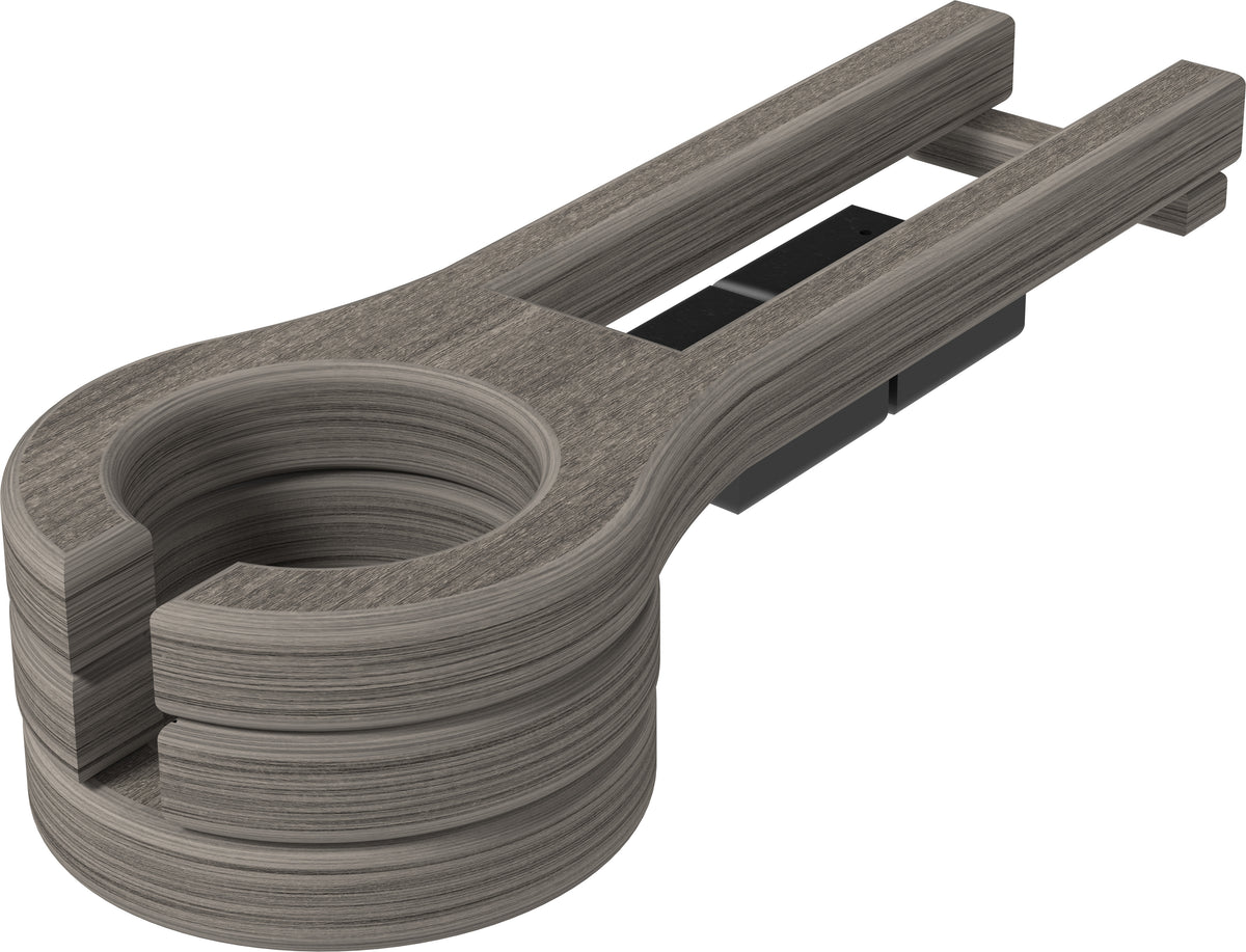 Slide-Out Cup Holder (Coastal Gray & Black) Slide-Out