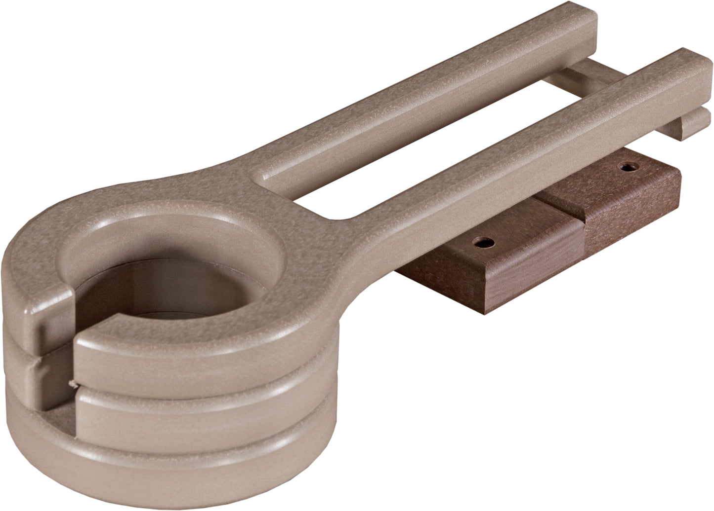 Slide-Out Cup Holder (Weatherwood & Chestnut Brown) Slide-Out