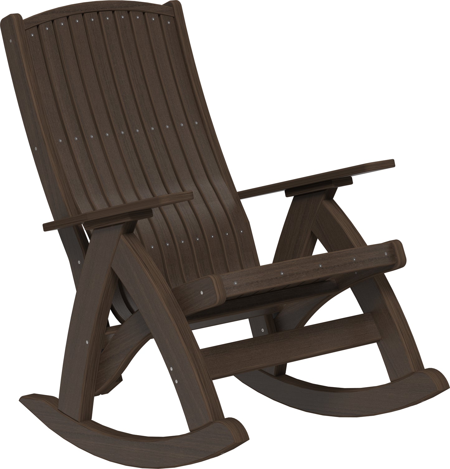 Poly Comfort Rocker Brazilian Walnut