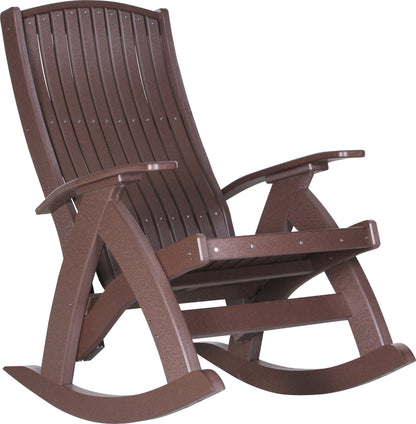 Poly Comfort Rocker Chestnut Brown