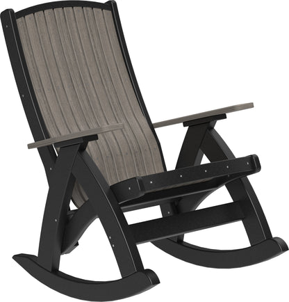 Poly Comfort Rocker Coastal Gray & Black