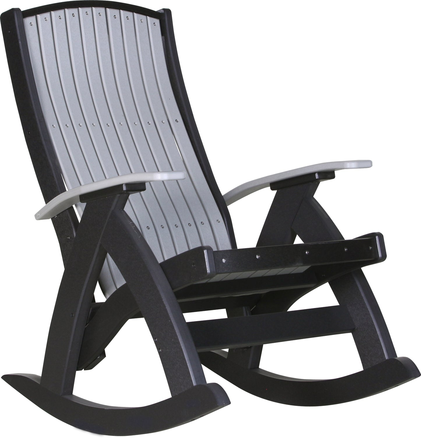 Poly Comfort Rocker Dove Gray & Black