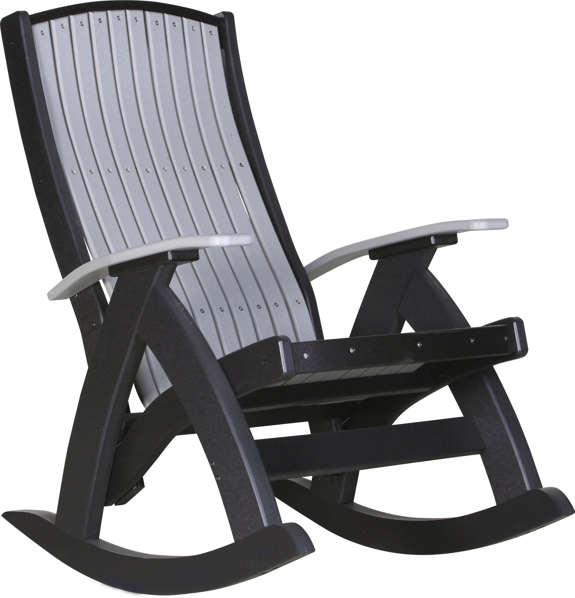 Poly Comfort Rocker Dove Gray & Black