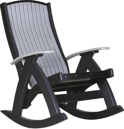 Poly Comfort Rocker Dove Gray & Black