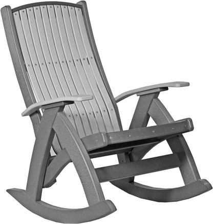 Poly Comfort Rocker Dove Gray & Slate
