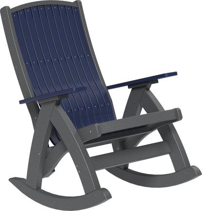 Poly Comfort Rocker Patriot Blue & Slate