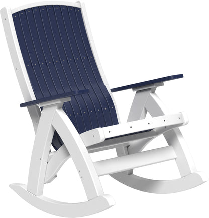Poly Comfort Rocker Patriot Blue & White