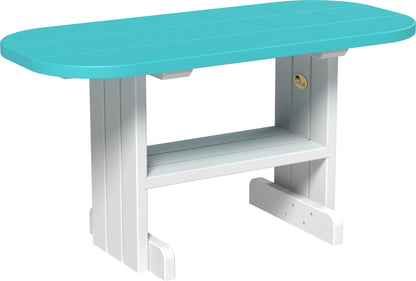 Coffee Table Aruba Blue & White