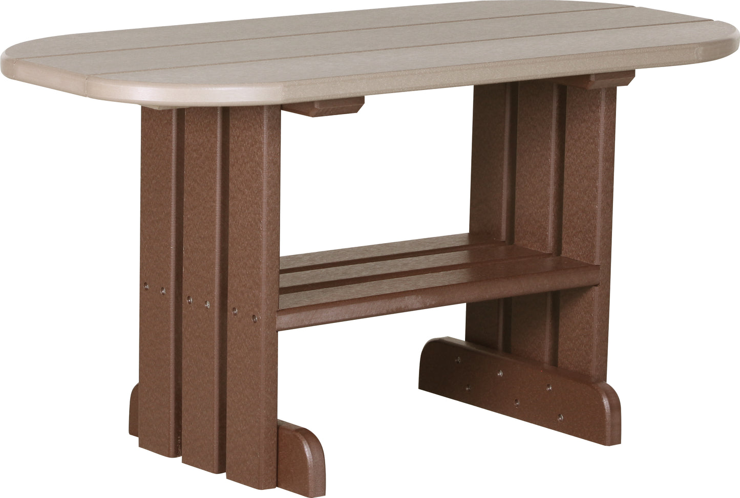 Coffee Table Weatherwood & Chestnut Brown