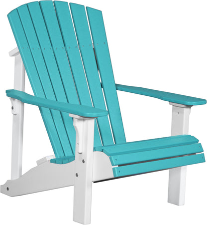 Deluxe Adirondack Chair Aruba Blue & White