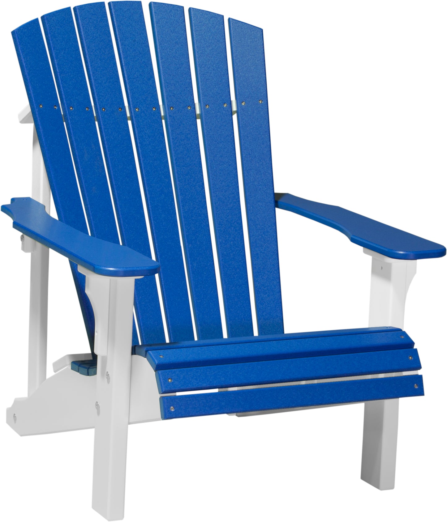 Deluxe Adirondack Chair Blue & White