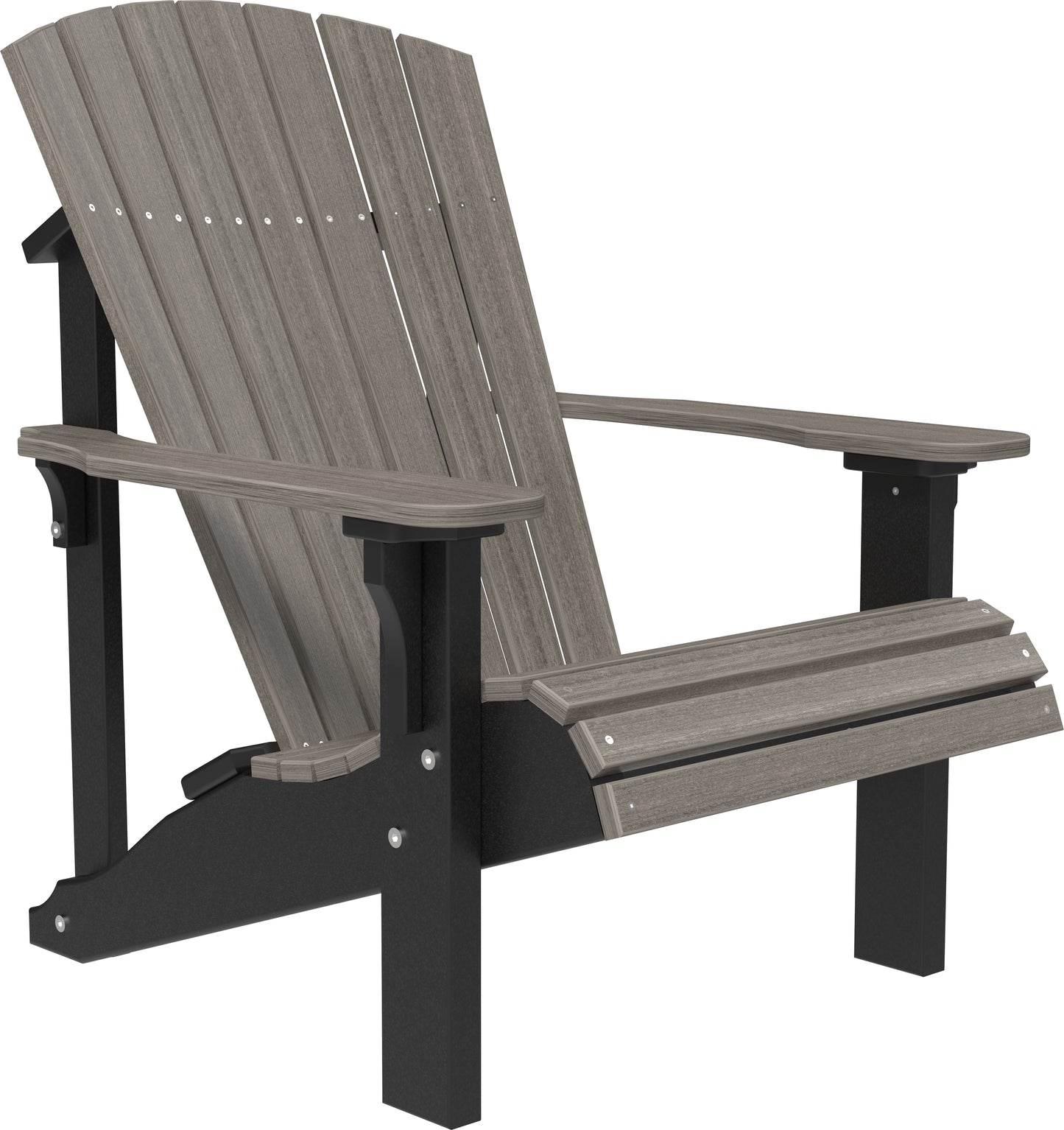 Deluxe Adirondack Chair Coastal Gray & Black