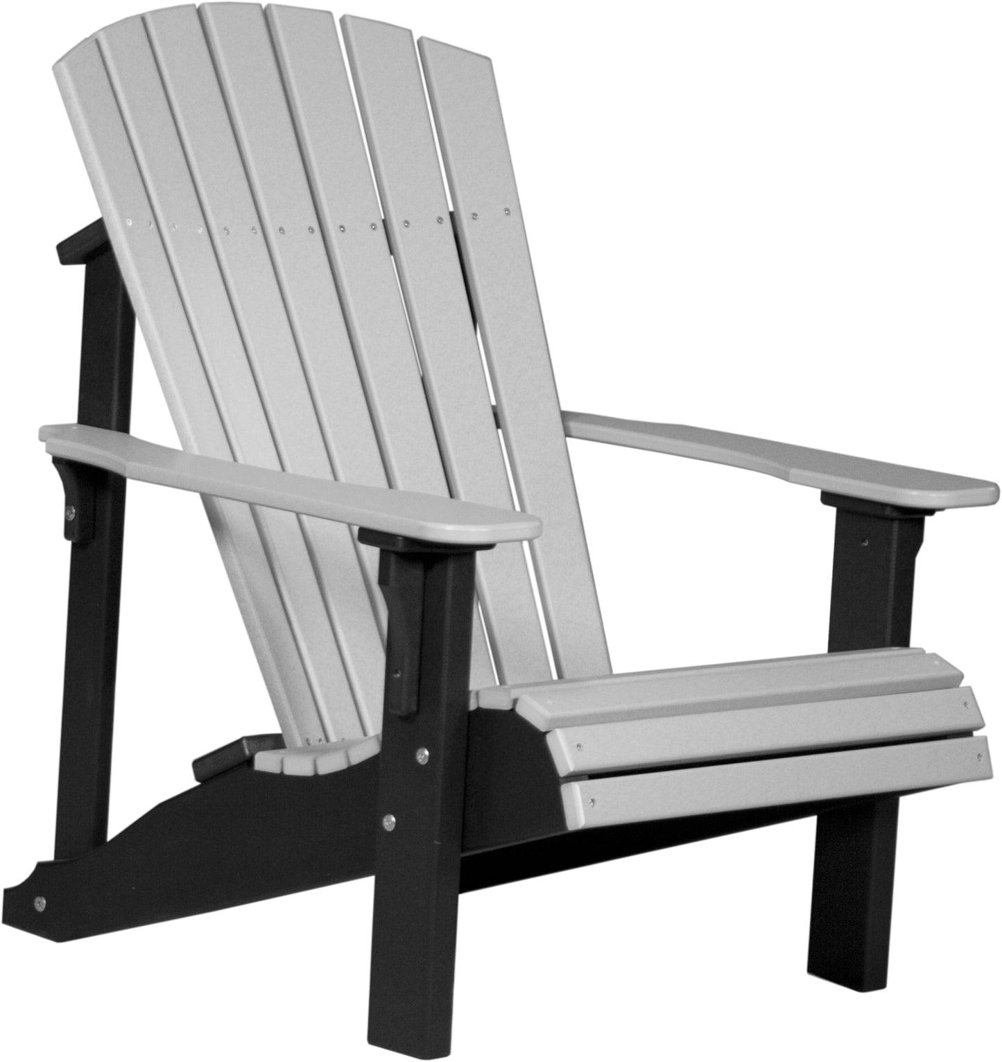 Deluxe Adirondack Chair Dove Gray & Black