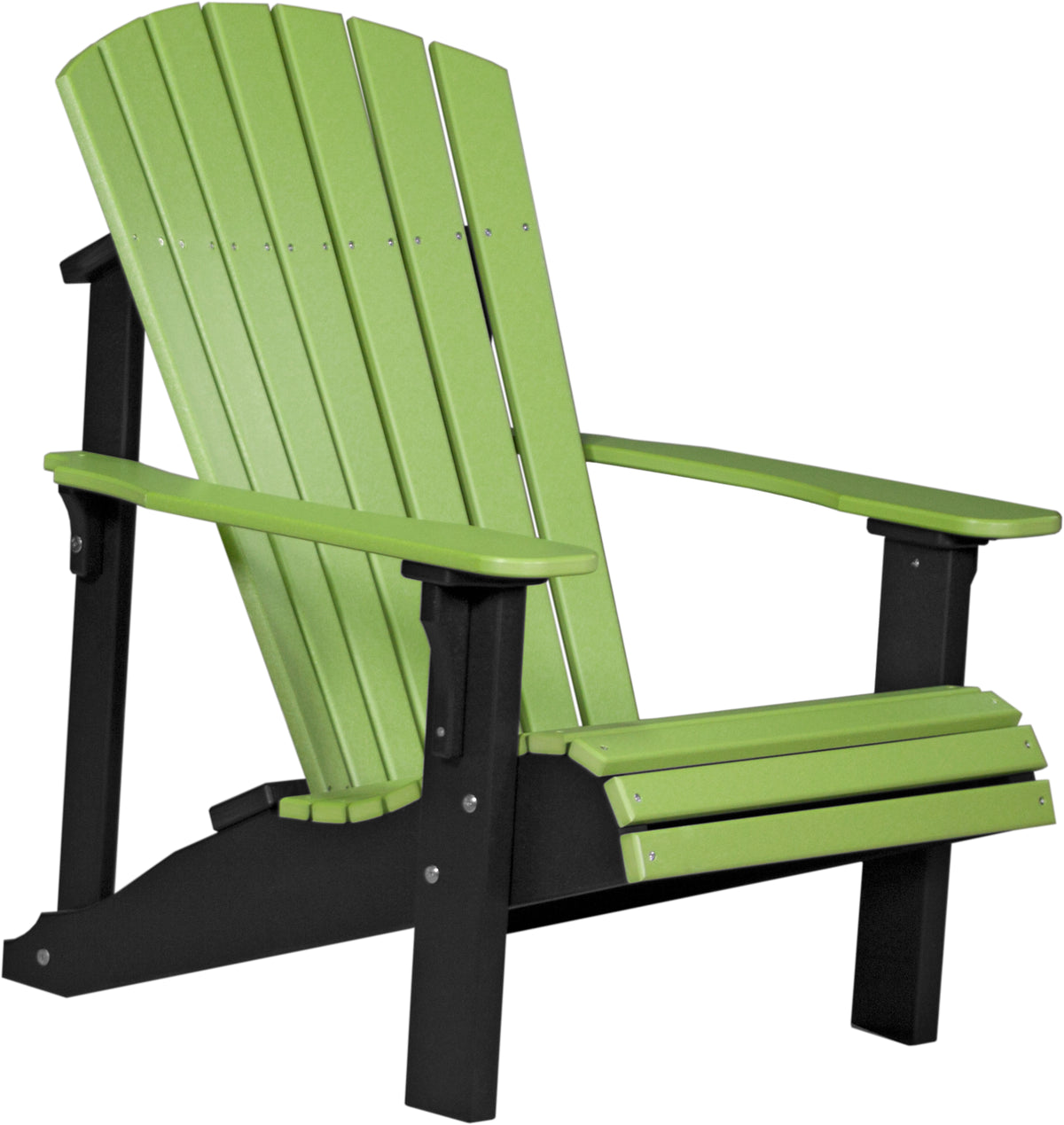 Deluxe Adirondack Chair Lime Green & Black