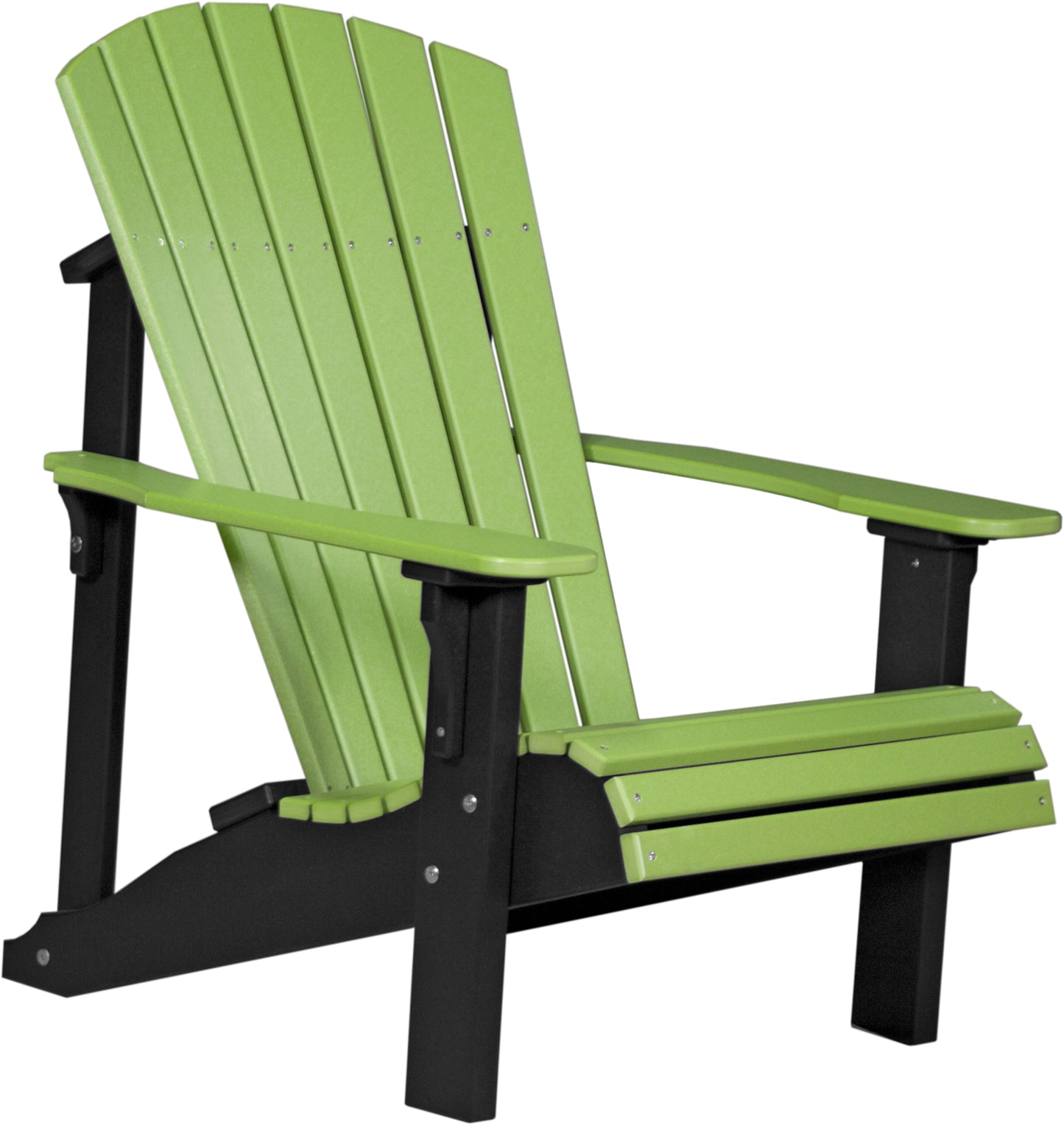 Deluxe Adirondack Chair Lime Green & Black