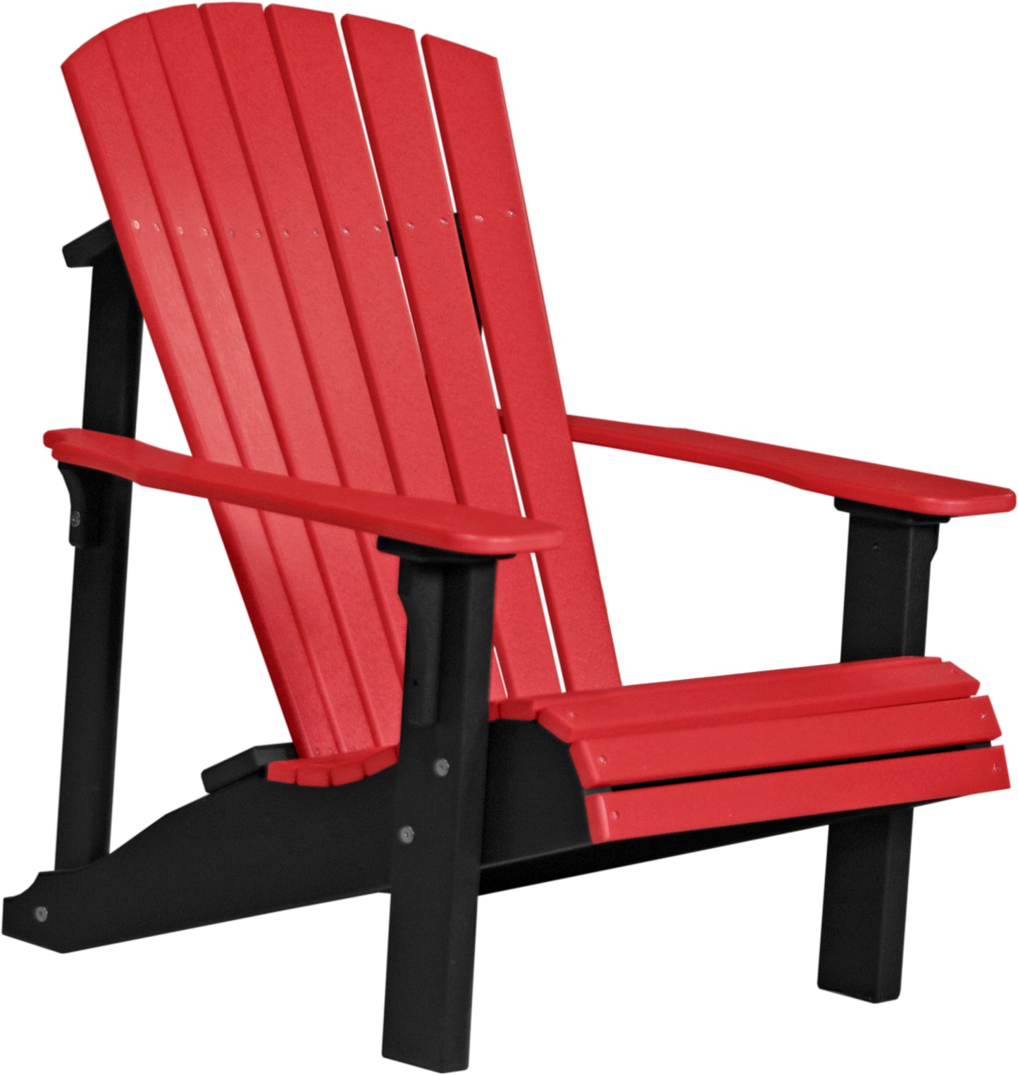 Deluxe Adirondack Chair Red & Black