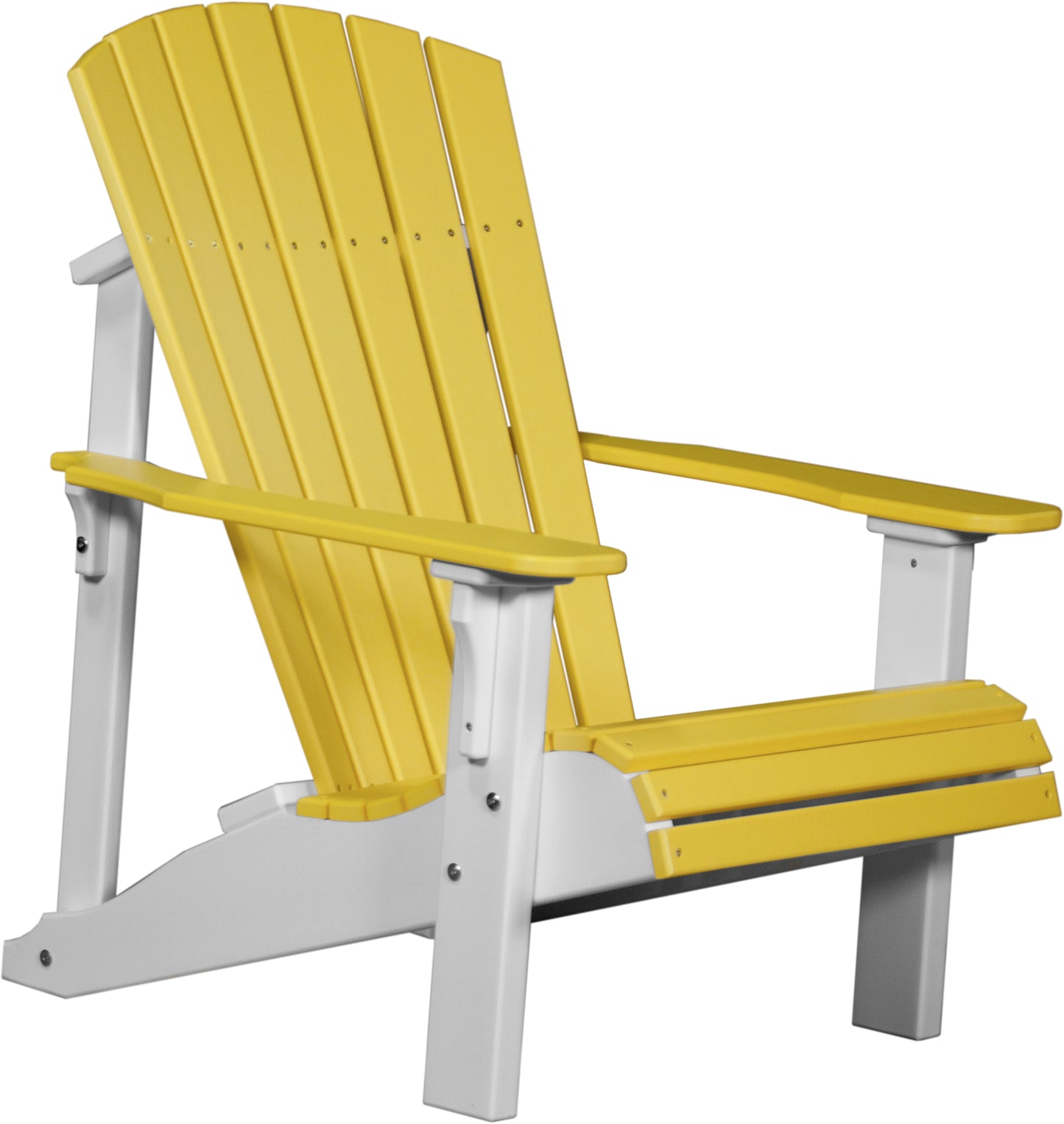 Deluxe Adirondack Chair Yellow & White