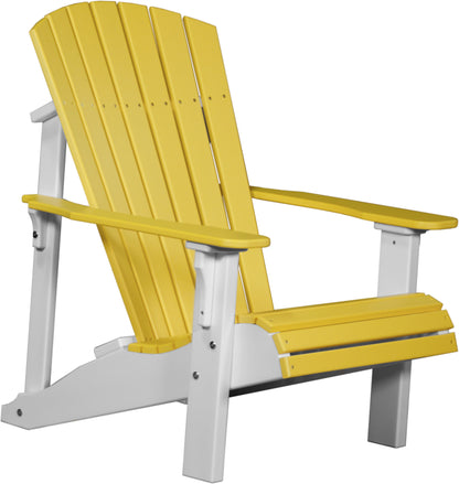 Deluxe Adirondack Chair Yellow & White