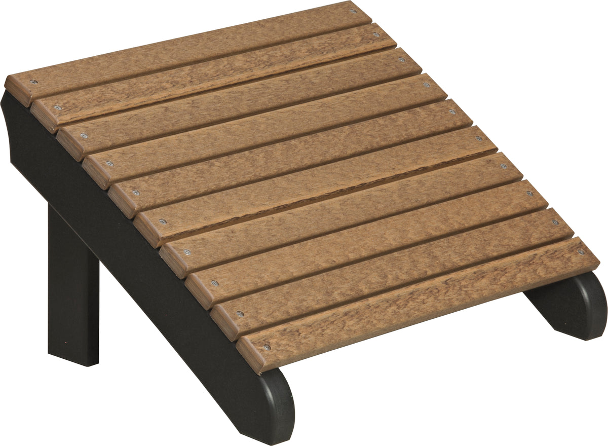 Deluxe Adirondack Footrest Antique Mahogany & Black